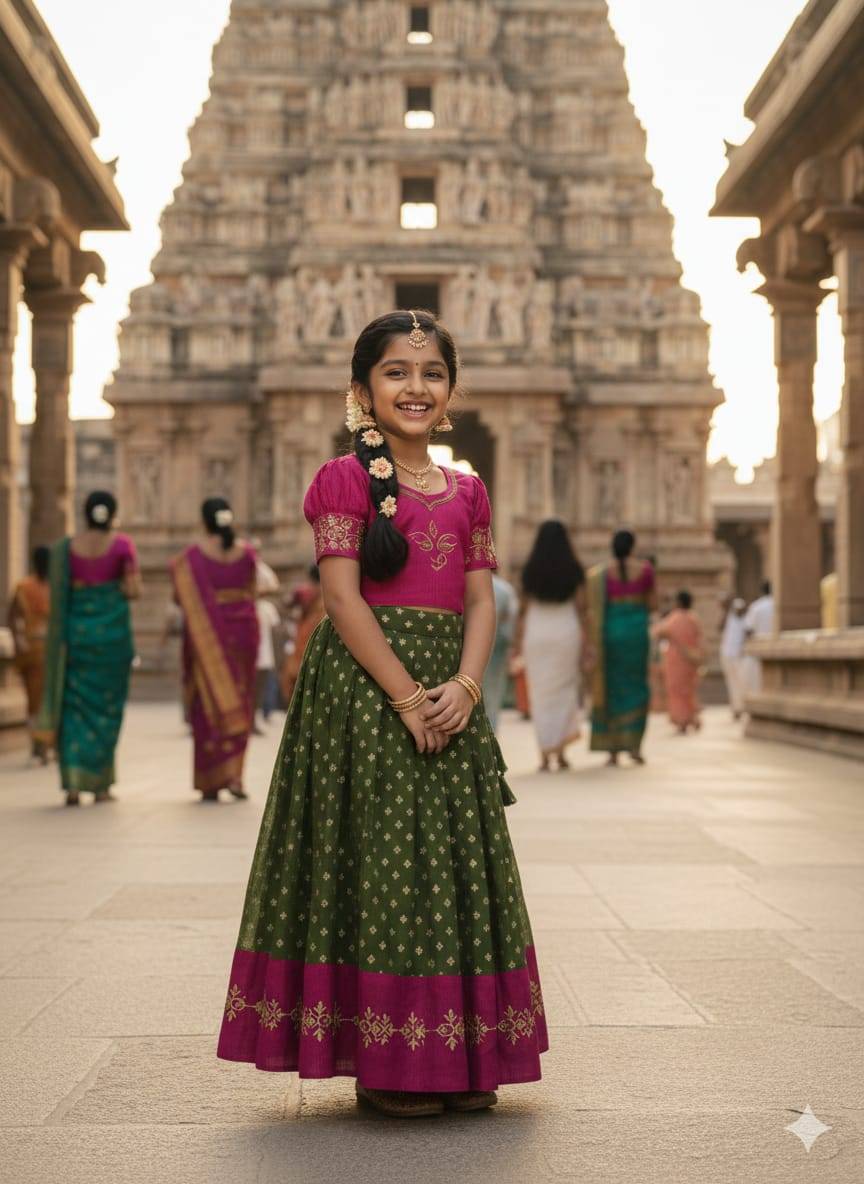 MAAMATA Silk Pink Kids fashion wholesalers in Hyderabad